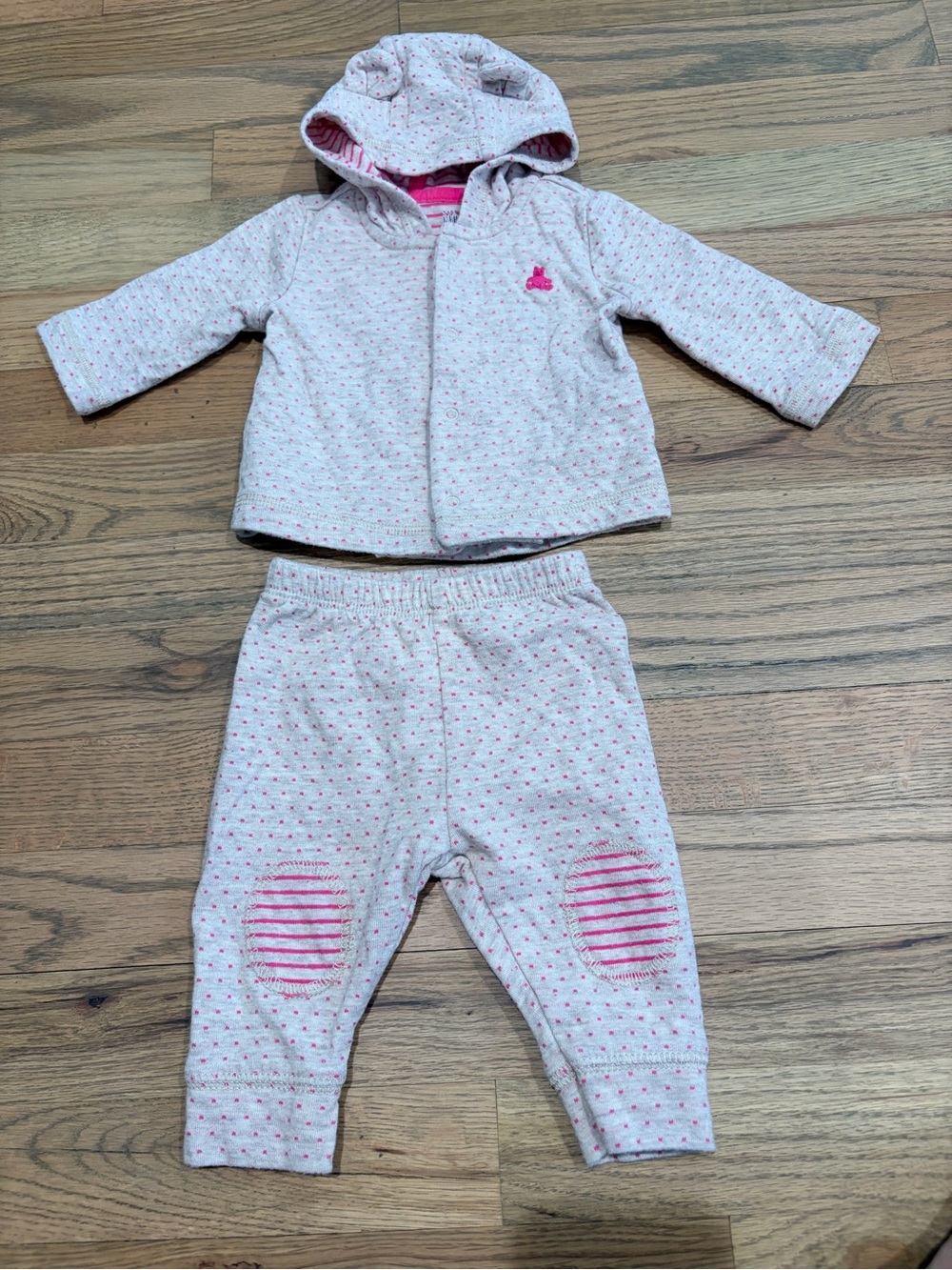 Gap baby girl button hoodie and pants matching set